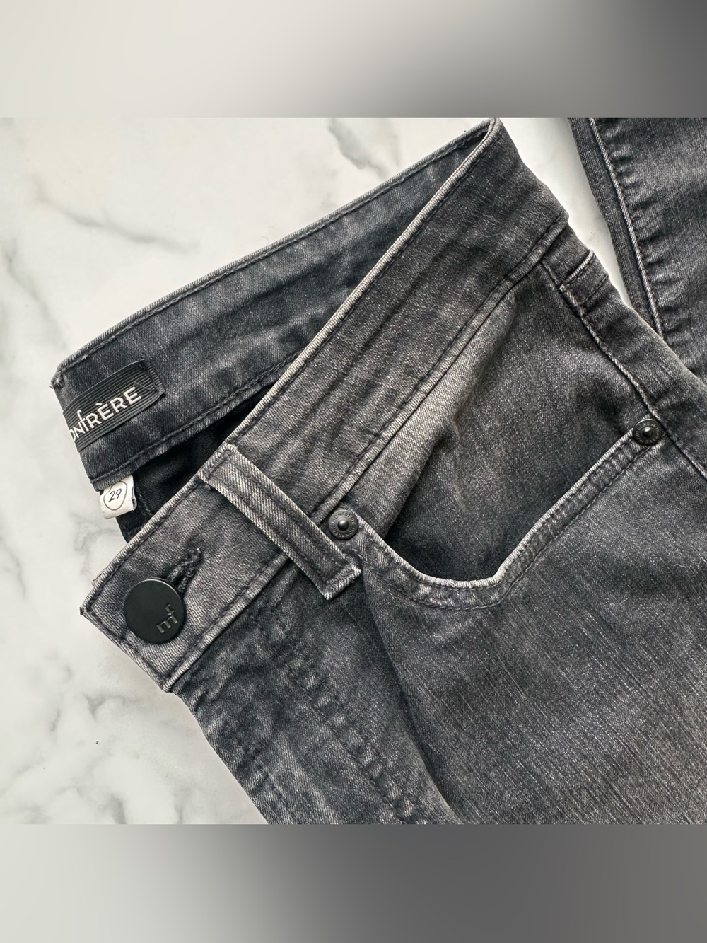 MontRêre Black Skinny Men’s Jeans — Stretch Denim Slim Fit